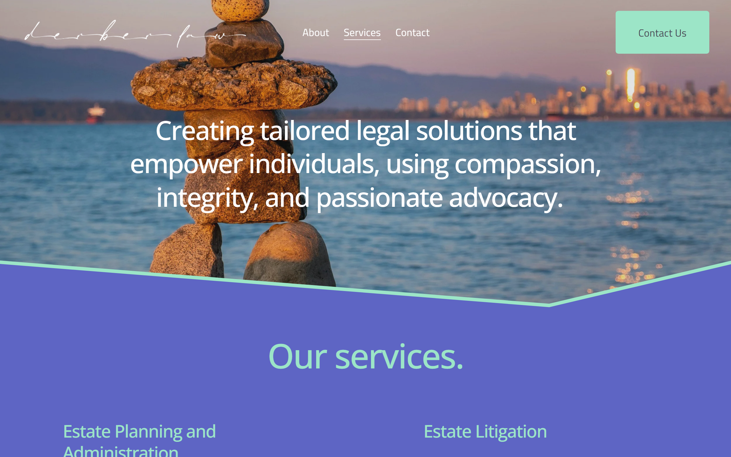 Services page